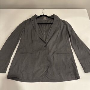 Excellent condition: J. Jill gray linen blend sport coat, size M